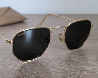 Vintage B & L Ray-Ban USA Arista Gold Sonnenbrille W0980 - c. 1990er Jahren
