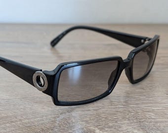 BVLGARI 841 501/11 Black Rectangular Sunglasses - AUTHENTIC Size: 56-16 135 Made in Italy