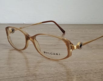 BVLGARI 446 768 Full Rim Eyeglasses Frames Made in Italy - NOS