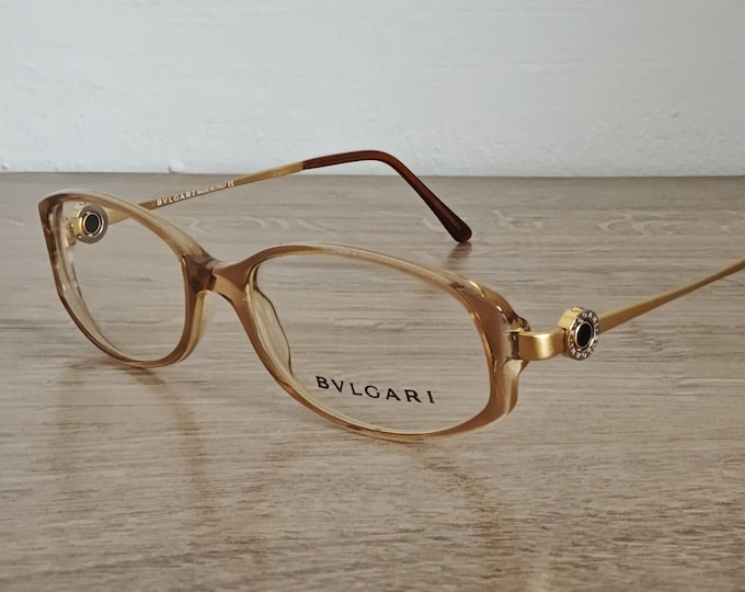 BVLGARI 446 768 Full Rim Eyeglasses Frames Made in Italy - NOS