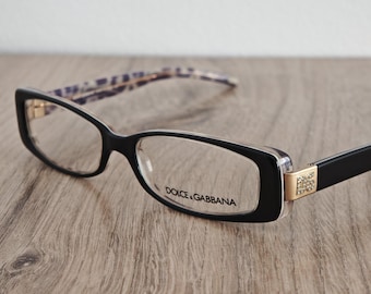 Dolce & Gabbana DG 3006B Women's Eyeglasses Frames, Black Full Rim Acetate, NOS