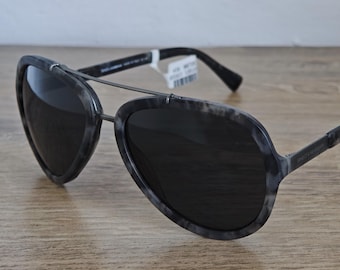 Dolce & Gabbana DG 4218 Grey Camouflage Aviator Sunglasses - NOS