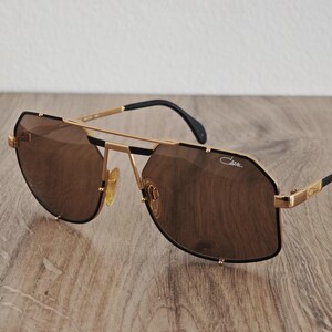 Occhiali Da Sole Vintage Cazal 970 | Oro E Multicolore | Metallo | Unisex - Foto 3