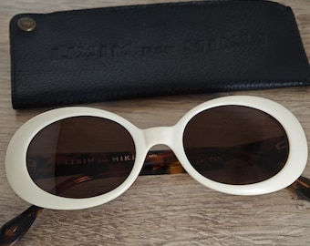Alain Mikli par Mikli Oval Sunglasses Hand Made in france - c. 1980's