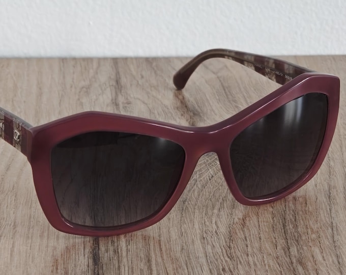 CHANEL 5296 Women's Oversized Sunglasses Made in Italy