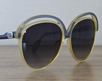 Vintage Silhouette 610 Women's Extra Large Sunglasses Made in Austria - c. 1970's - RARE