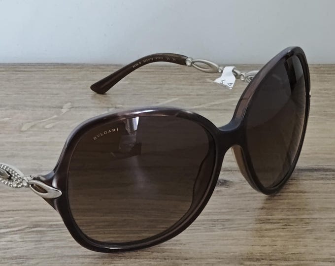 BVLGARI 8036-B Oversized Sunglasses Made in Italy - NOS