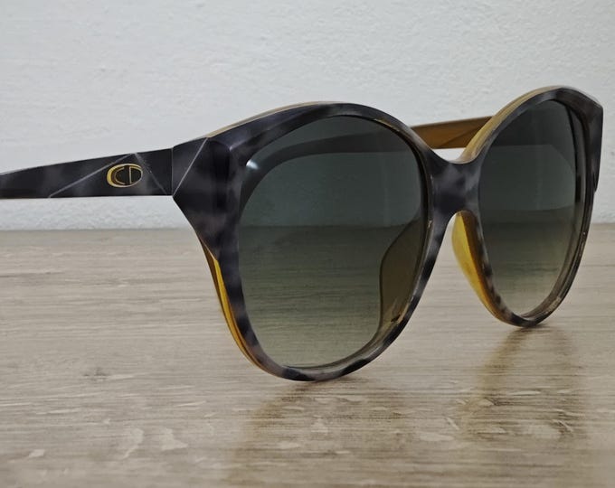 Vintage Christian Dior 2233 Womens Oversized Sunglasses Made in Germany - c. 1970s