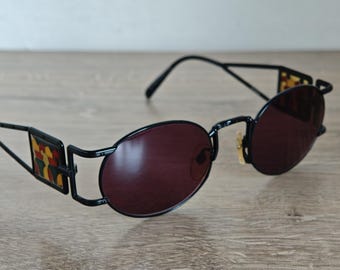 Jean Paul Gaultier 56-4672 Vintage Sunglasses Made in Japan – Black Matte Frame – NOS - c. 1990s