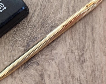 Vintage CROSS 12KT Gold Filled Ballpoint Pen with MARRIOTT Emblem Clip