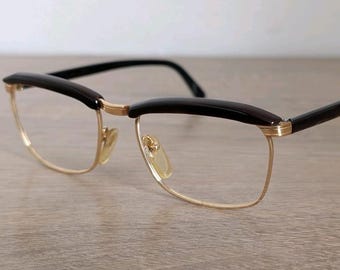 L'amy Francis Vintage Gold Filled Eyeglasses Frames Made in France - c. 1970s