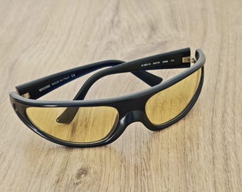 Moschino M 35510-S Vintage Wrap Around Sunglasses - c. 1990's - 2000's Y2K