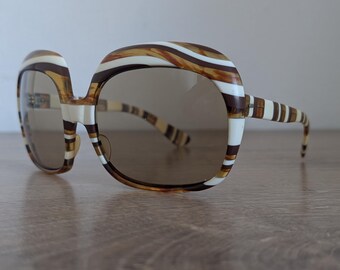Rare Vintage Oversized Sunglasses Frame France From Between  display picture 3