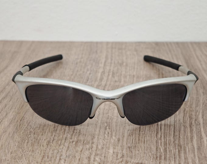 Vintage Oakley Half Jacket Gen 1 Silver Sunglasses - c. 2000's (Y2K)