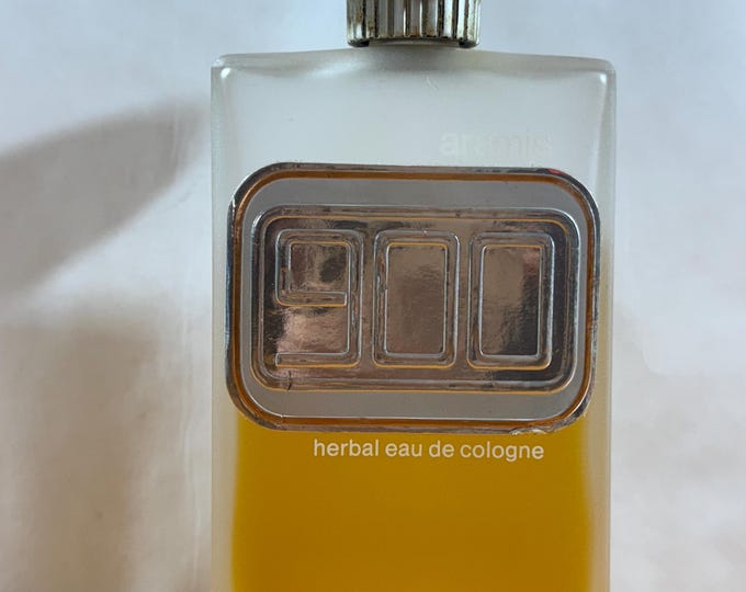Vintage Aramis 900 Herbal Eau de Cologne, Frosted Bottle (75% Full)