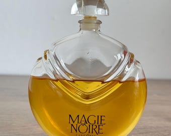 Vintage 1980s Magie Noire Lancôme Paris EDT 100ml Amphora Splash Bottle