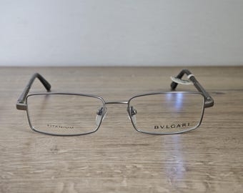 BVLGARI 1019-T Titanium Eyeglasses Frames - Rectangular Full Rim 53-17 135 mm