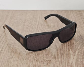 GUCCI GG 1563/S Vintage Sunglasses - Black Optyl Acetate - Italy c. 1990's