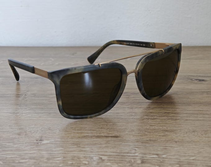 Dolce & Gabbana DG 4219 Camouflage Matte Green Sunglasses Made in Italy - NOS