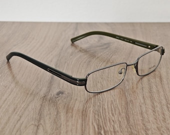 PRADA VPR 54I Men's Gunmetal Green Full Rim Eyeglasses Frames - NOS