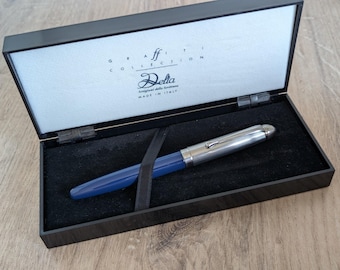 Vintage DELTA Silver 925 Graffiti Collection Rollerball Pen w/Box made in Italia