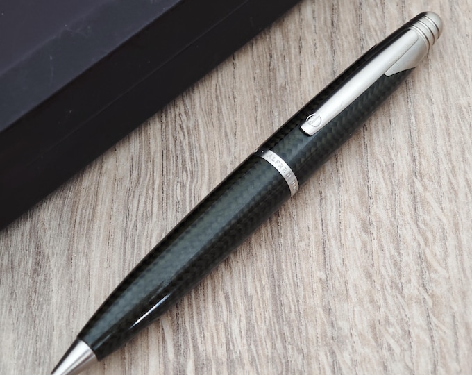 Alfred Dunhill AD 2000 Oversized Carbon Fibre Ballpoint Pen - NOS - RARE