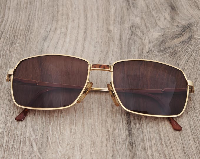 Dunhill 6161 Men's Square Chinese Lacquer Sunglasses - Austria - c. 1980s