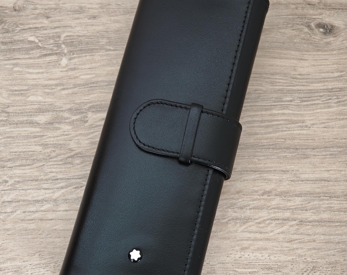 Montblanc Legrand 147 Traveler Leather Pen Pouch Case - AUTHENTIC