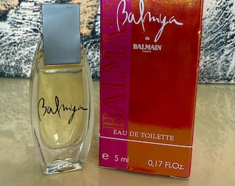 Vintage Balmyà de Balmain Eau de Toilette Miniature – Collectible Perfume with Original Box