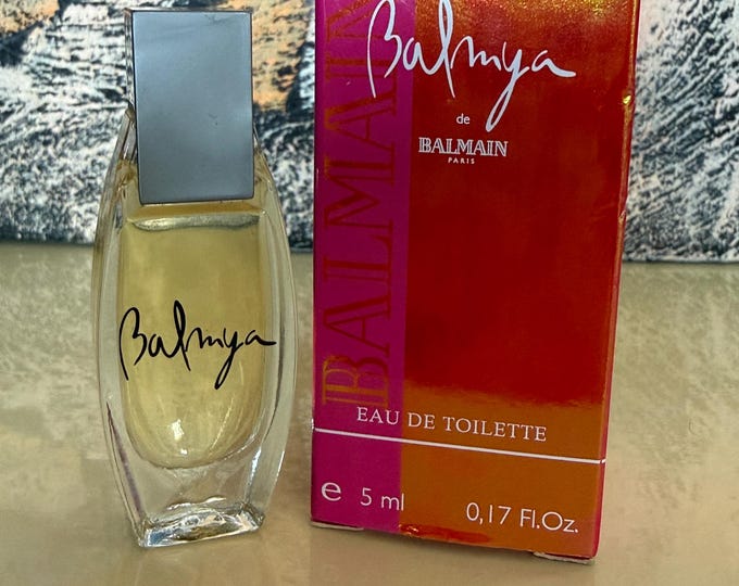 Vintage Balmyà de Balmain Eau de Toilette Miniature – Collectible Perfume with Original Box
