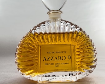 Vintage Azzaro 9 Eau de Toilette 50ml - 97% Full Rare Splash Loris Azzaro Parfums