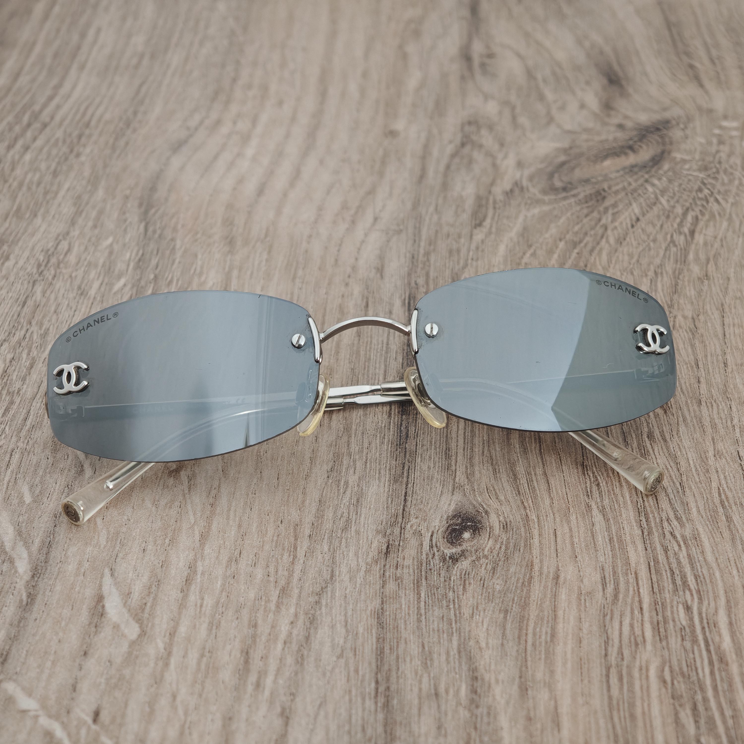 Vintage Chanel Rimless Sunglasses - Etsy
