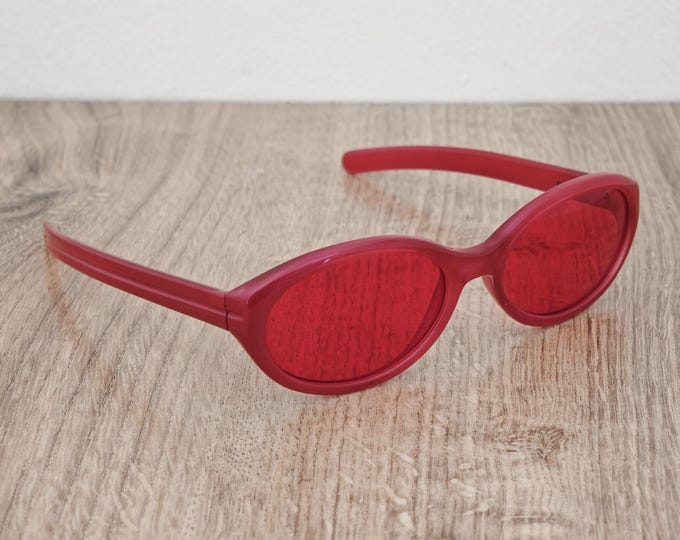 Romeo Gigli RG 164/S Red Sunglasses Made in Italy - Vintage c. 1990's - 2000's (Y2K)