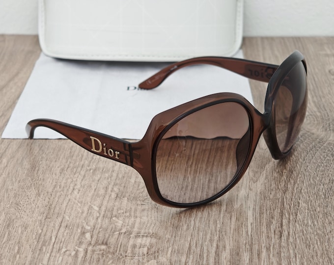 Christian Dior Glossy 1 Women's Oversized Sunglasses - c. 2000's
