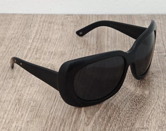 Bottega Veneta BV 42/S Women's Black Oversized Sunglasses Made in Italy
