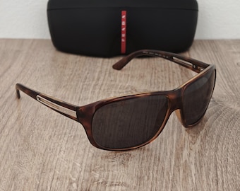 PRADA SPR 22I Wrap Around Sport Sunglasses Made in Italy - Y2K