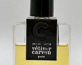 Vintage Vétiver Carven Paris Eau de Toilette – 100ml Splash Bottle (Partial)