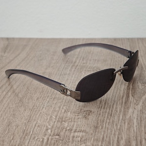 Vintage Rimless Chanel Sunglasses - Etsy