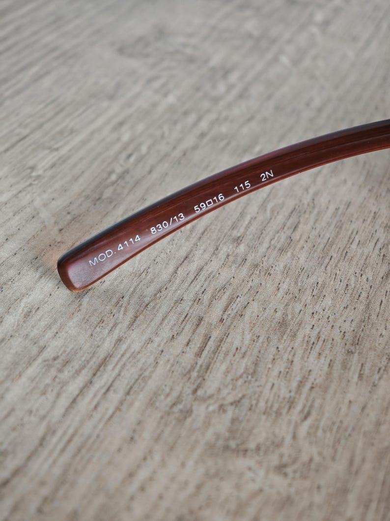 Gafas de sol VERSACE 4114 de gran tamaño con diseño de llave griega para mujer, fabricadas en Italia - NOS - c. 2000 imagen 4