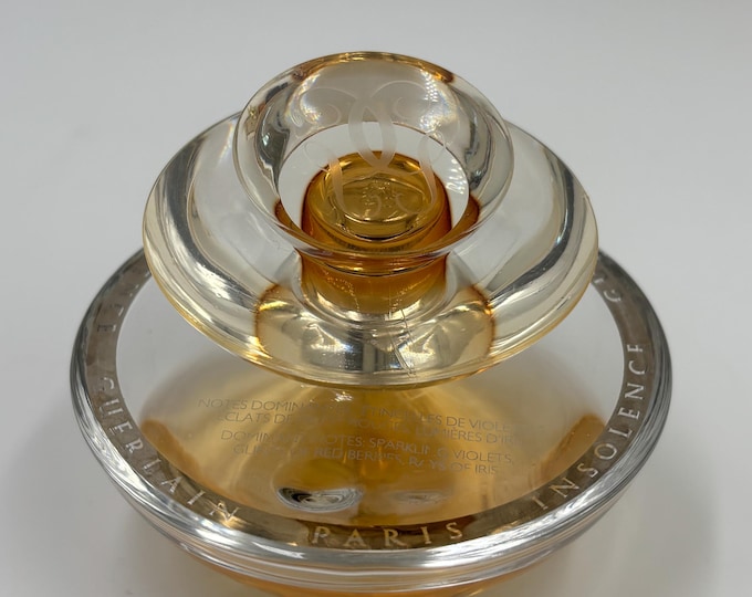 Vintage Guerlain Insolence EDT 50ml Spiral Bottle, Discontinued Tester Fragrance,  (approx. 25ml remaining)