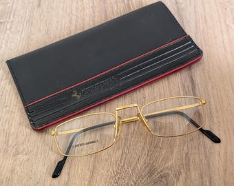 Vintage FERRARI Formula F44 Eyeglasses Frames Made in Italy - c. 1980's