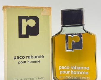 Vintage Paco Rabanne Pour Homme 240ml – 1970s/80s Original Formula