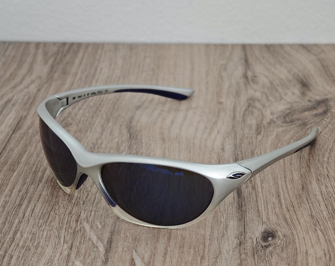 Smith Optics SPAWN Silver Fade Sunglasses Made in Italy - NOS - Y2K