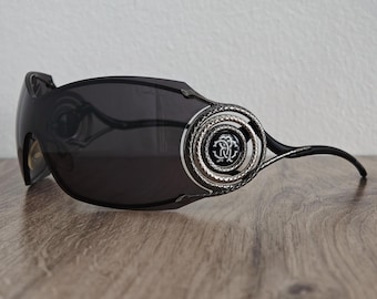 Roberto Cavalli Opale 463S Womens Oversized Shield Mask Sunglasses Made in Italy