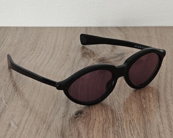 Vintage Scooter 566 Black Acetate Sunglasses Made in France