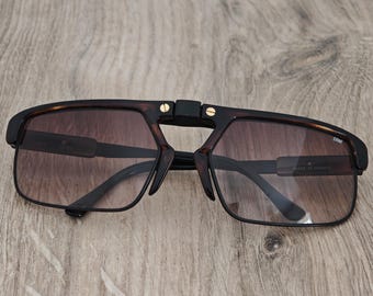 Yuji Aoki CEBE 555 Sunglasses Made in France - Vintage c. 1980s - 1990s - RARE