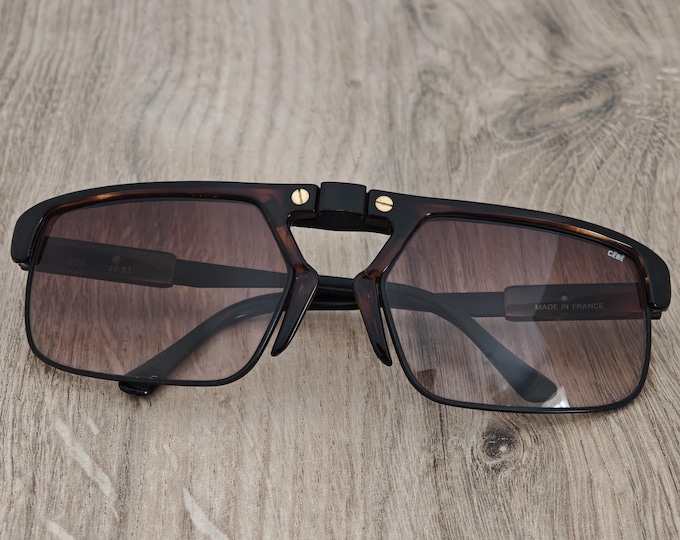 Yuji Aoki CEBE 555 Sunglasses Made in France - Vintage c. 1980s - 1990s - RARE