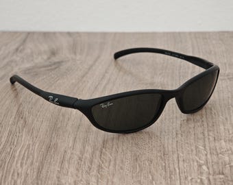 Ray-Ban RB 4028 Black CUTTERS Sunglasses - Wrap Around Sport Shades - Y2K