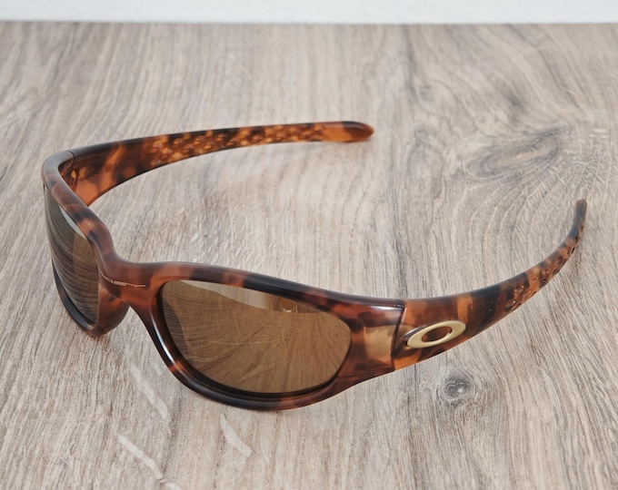 Vintage Oakley Tens Sunglasses - Tortoise x Gold Iridium - 1990's - 2000's (Y2K)