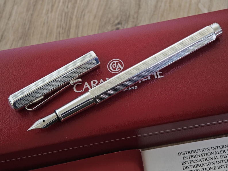 Caran d'Ache Ecridor Retro Collection Fountain Pen - Steel (M) Nib - Swiss Made image 1